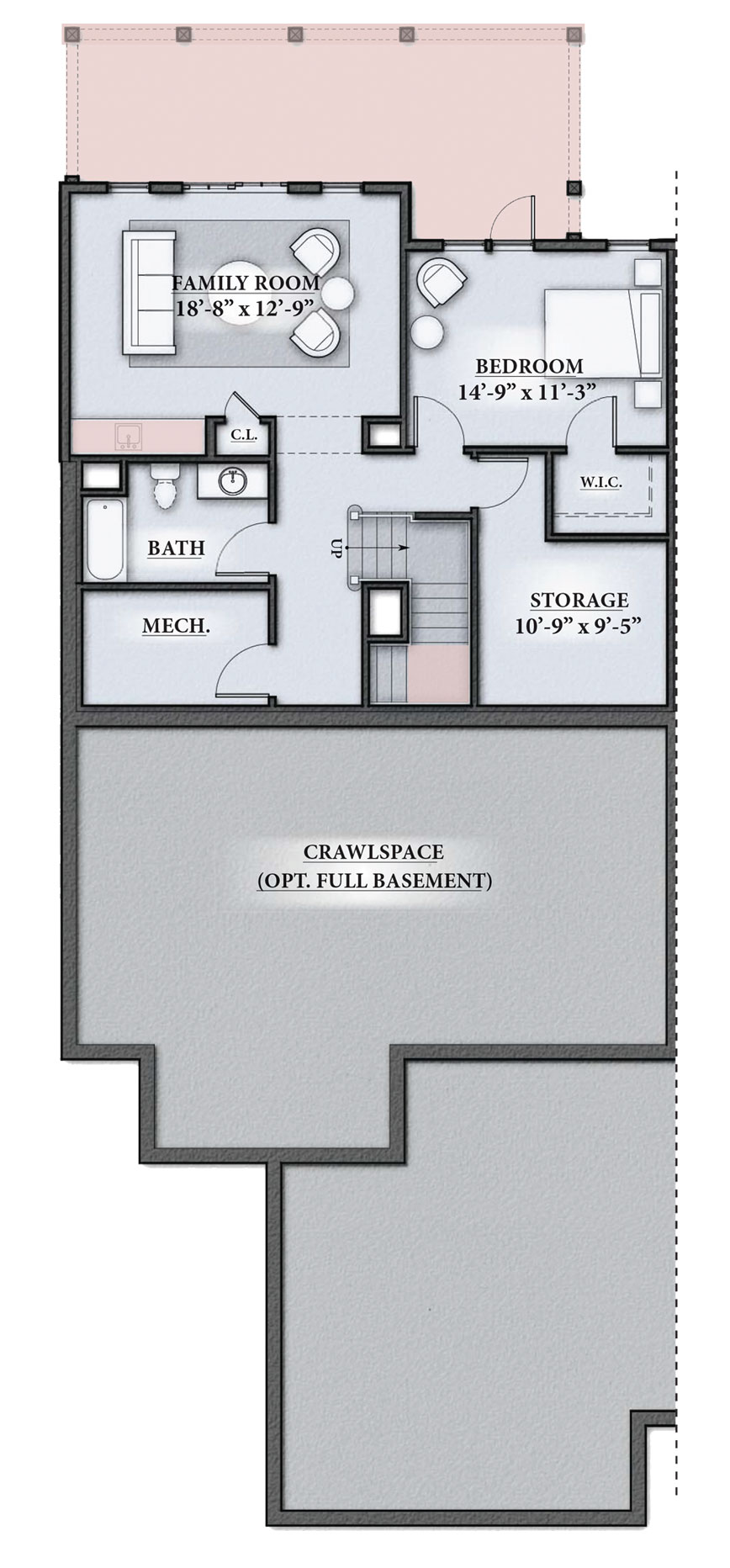 Westerly Floor Plan Lower Level Villages Mount Hope Bay RI