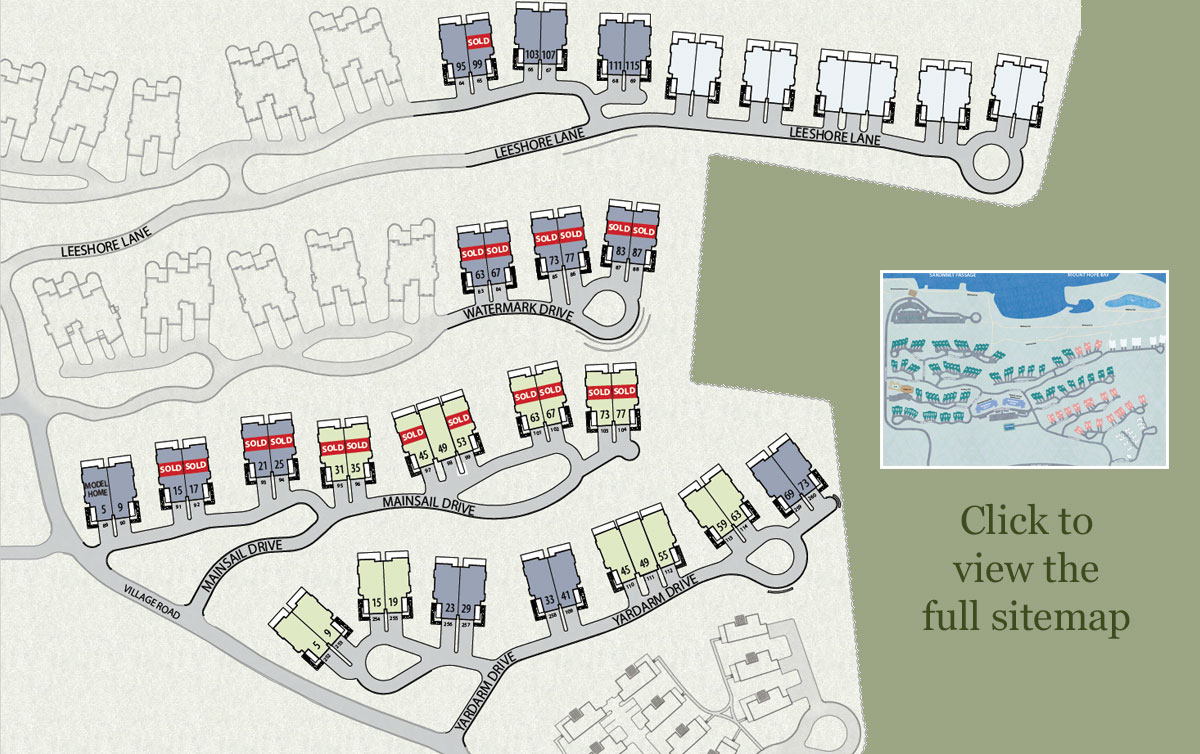 Villages on Mount Hope Bay New Construction Site Map
